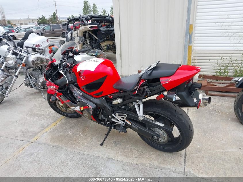 2002 HONDA CBR600 F4 JH2PC35152M301598
