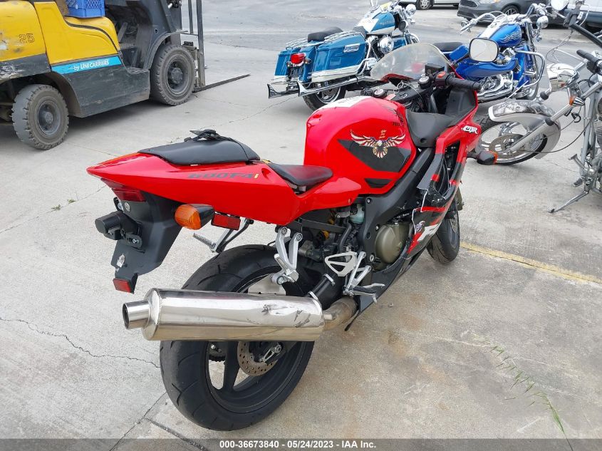 2002 HONDA CBR600 F4 JH2PC35152M301598