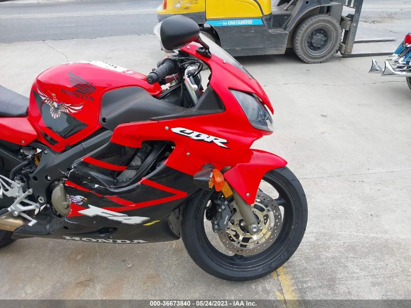 2002 HONDA CBR600 F4 JH2PC35152M301598