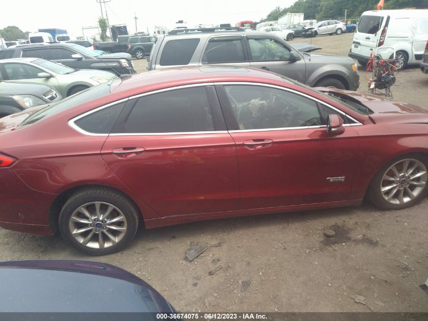 2017 FORD FUSION ENERGI SE - 3FA6P0PUXHR118198