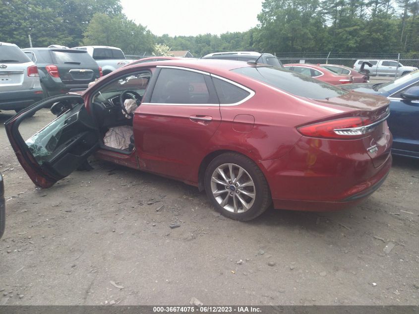 2017 FORD FUSION ENERGI SE - 3FA6P0PUXHR118198