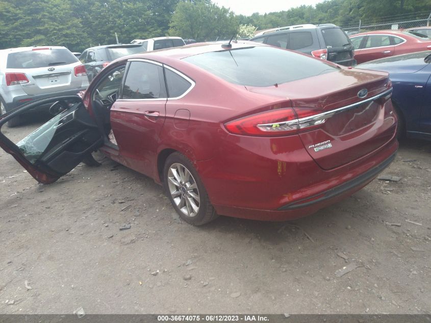 2017 FORD FUSION ENERGI SE - 3FA6P0PUXHR118198