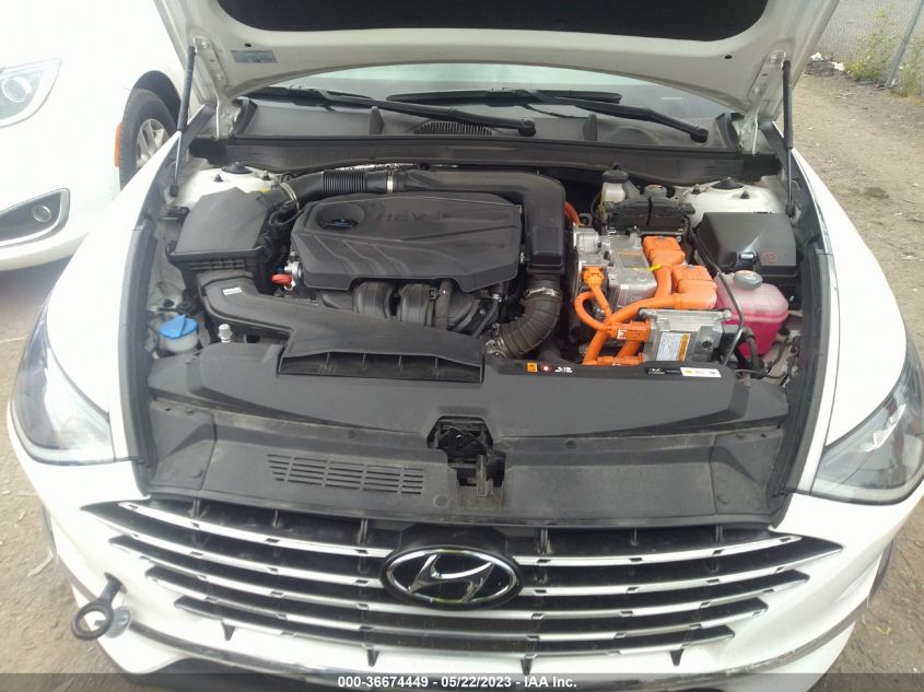 2022 HYUNDAI SONATA HYBRID BLUE - KMHL24JJ9NA041567