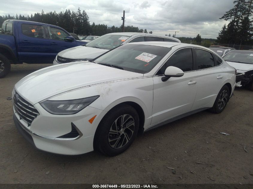 2022 HYUNDAI SONATA HYBRID BLUE - KMHL24JJ9NA041567