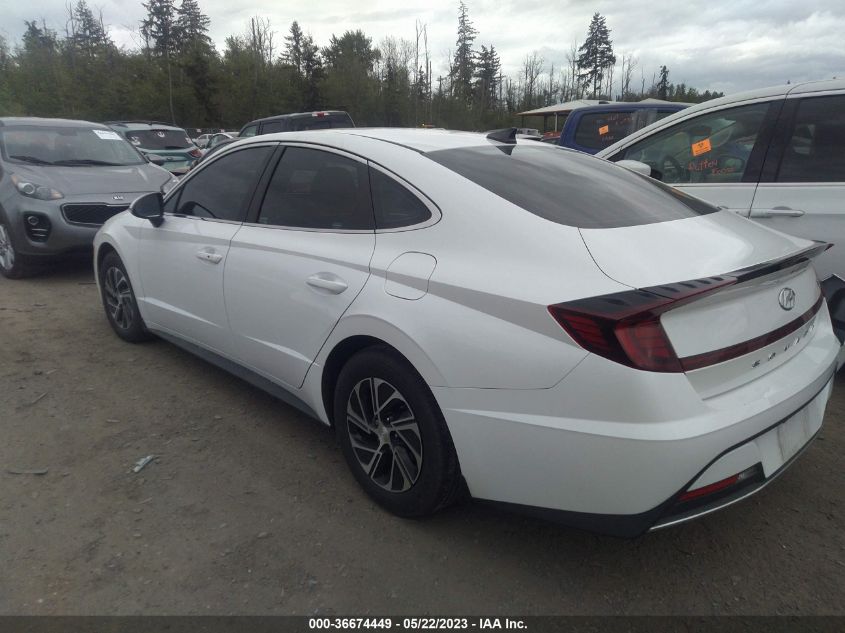 2022 HYUNDAI SONATA HYBRID BLUE - KMHL24JJ9NA041567