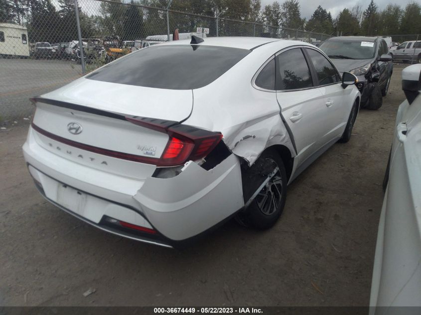 2022 HYUNDAI SONATA HYBRID BLUE - KMHL24JJ9NA041567