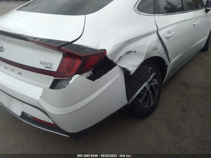 2022 HYUNDAI SONATA HYBRID BLUE - KMHL24JJ9NA041567