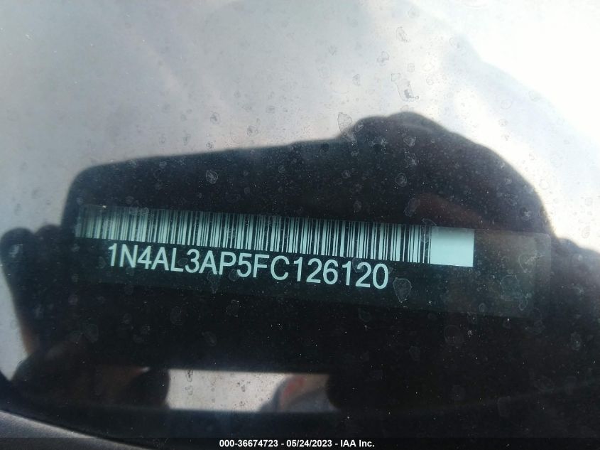 2015 NISSAN ALTIMA 2.5 SV - 1N4AL3AP5FC126120