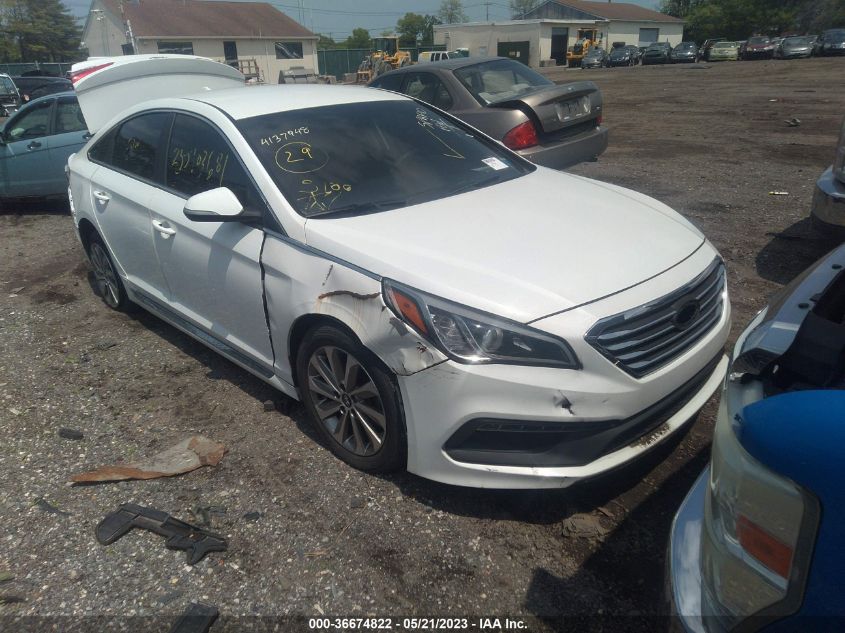 2016 HYUNDAI SONATA 2.4L SPORT - 5NPE34AFXGH340860