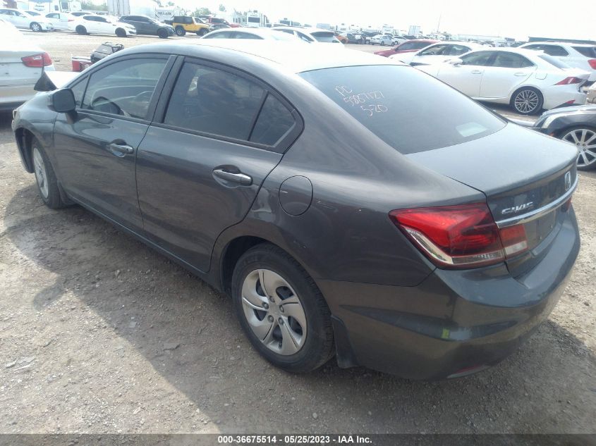 2013 HONDA CIVIC SDN LX - 2HGFB2F50DH547629