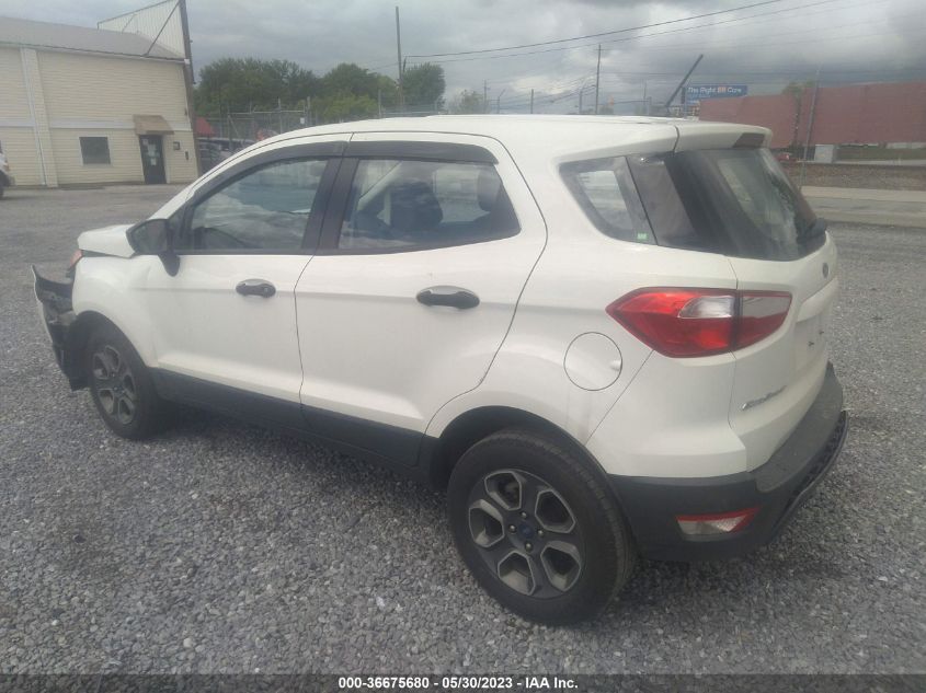2019 FORD ECOSPORT S - MAJ6S3FL6KC308675