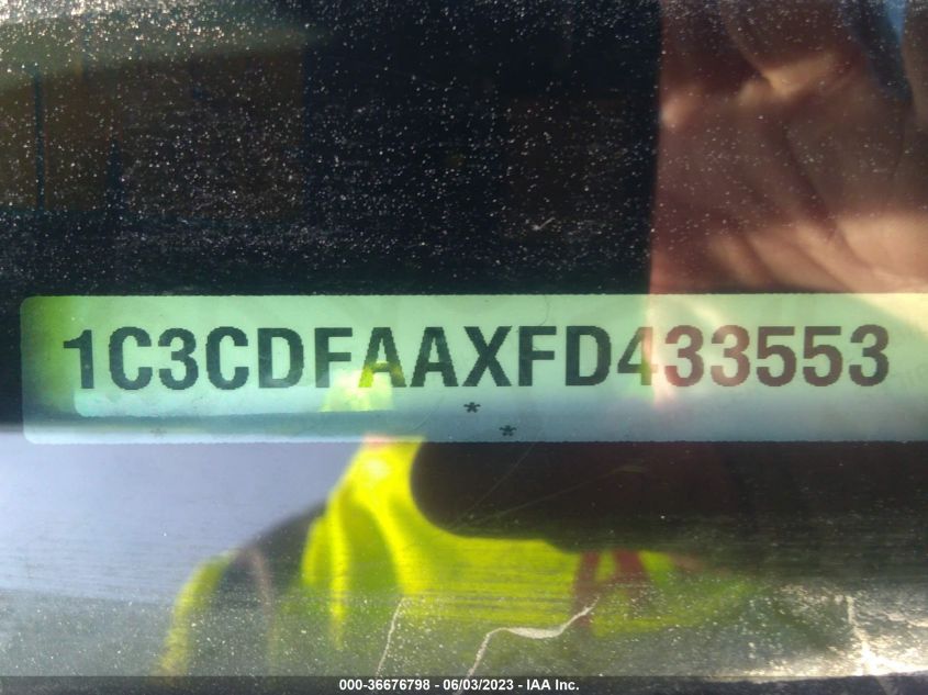 2015 DODGE DART SE - 1C3CDFAAXFD433553