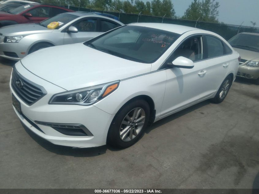 2015 HYUNDAI SONATA 2.4L SE - 5NPE24AF8FH213509