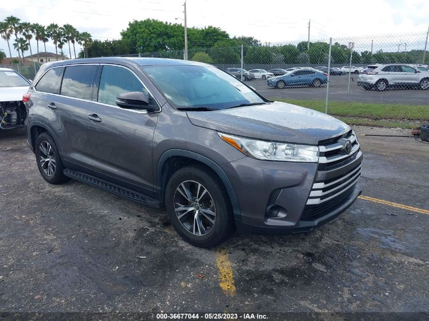 2019 TOYOTA HIGHLANDER LE - 5TDZARFH5KS054948