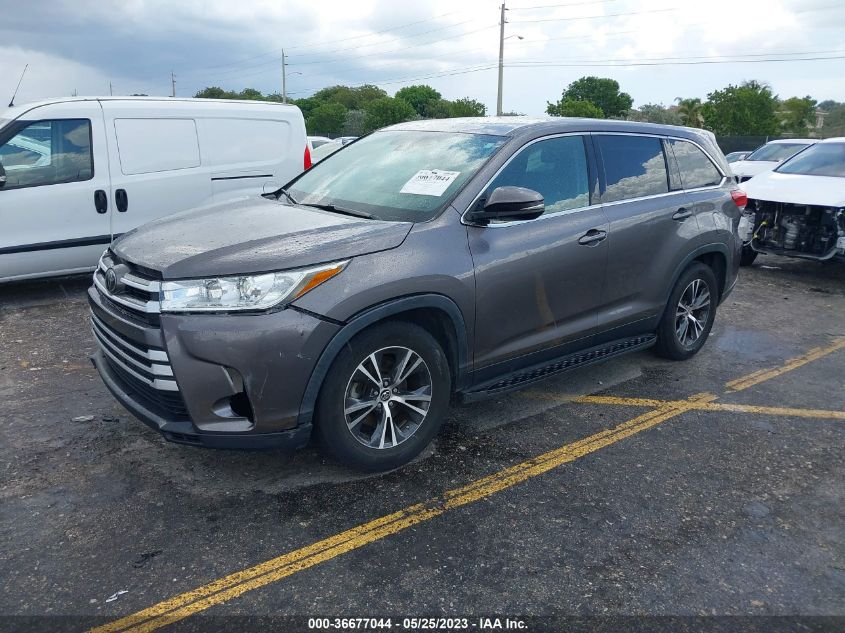 2019 TOYOTA HIGHLANDER LE - 5TDZARFH5KS054948