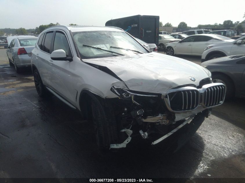 2022 BMW X3 XDRIVE30I - 5UX53DP00N9L12637