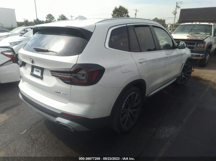 2022 BMW X3 XDRIVE30I - 5UX53DP00N9L12637