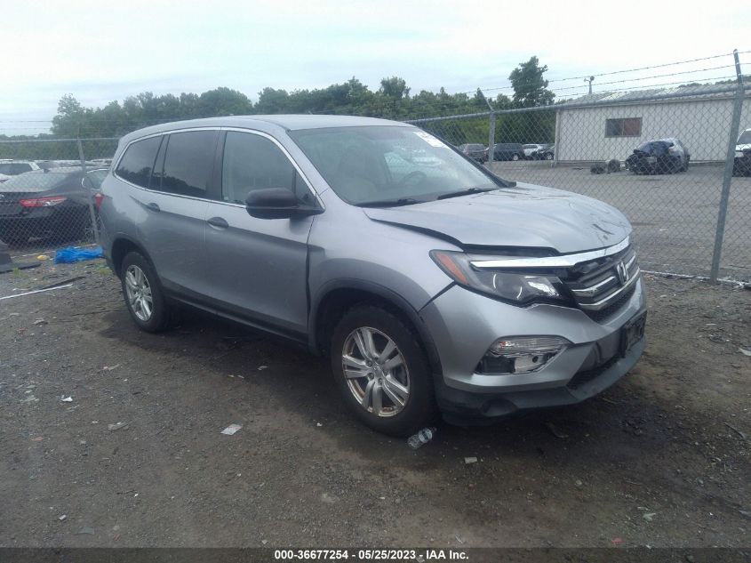 2016 HONDA PILOT LX - 5FNYF6H17GB104997