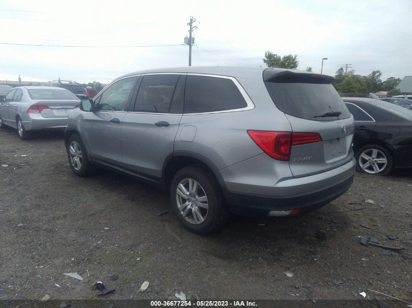 2016 HONDA PILOT LX - 5FNYF6H17GB104997