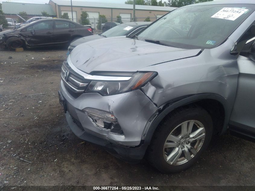 2016 HONDA PILOT LX - 5FNYF6H17GB104997