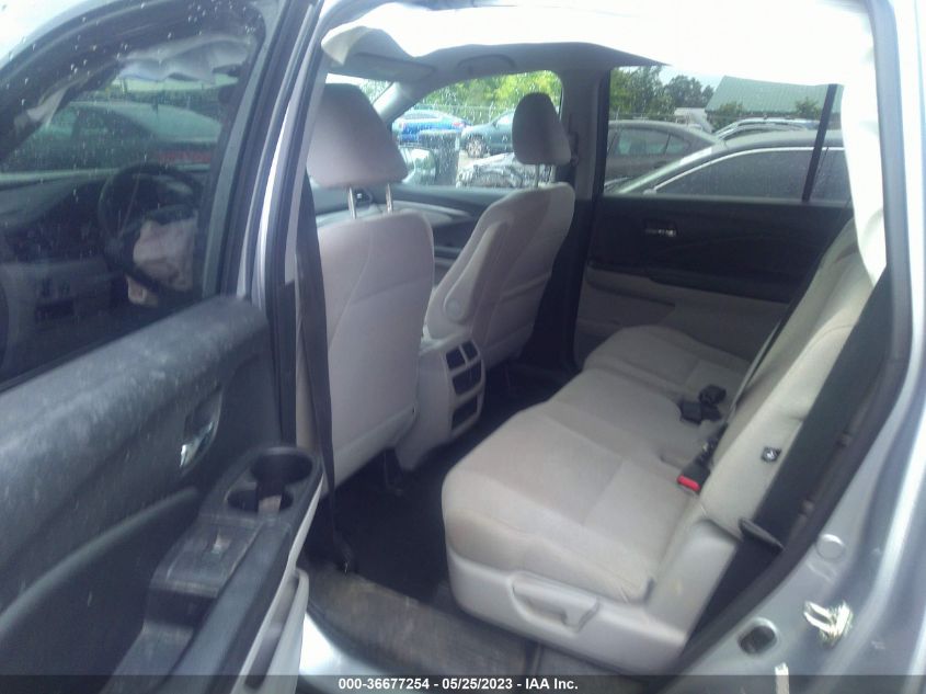 2016 HONDA PILOT LX - 5FNYF6H17GB104997