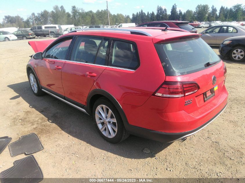 2019 VOLKSWAGEN GOLF ALLTRACK S/SE/SEL 3VWH17AU6KM504687