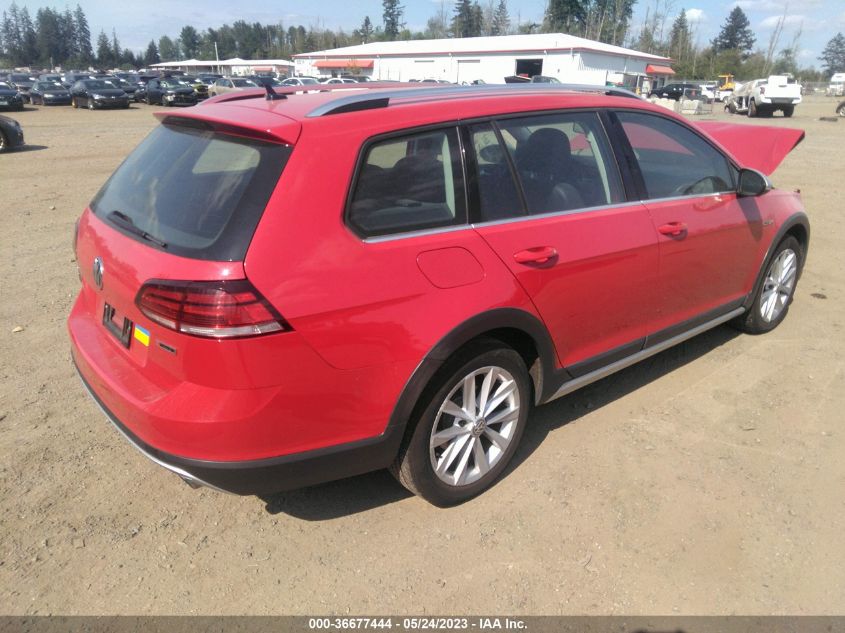 2019 VOLKSWAGEN GOLF ALLTRACK S/SE/SEL 3VWH17AU6KM504687