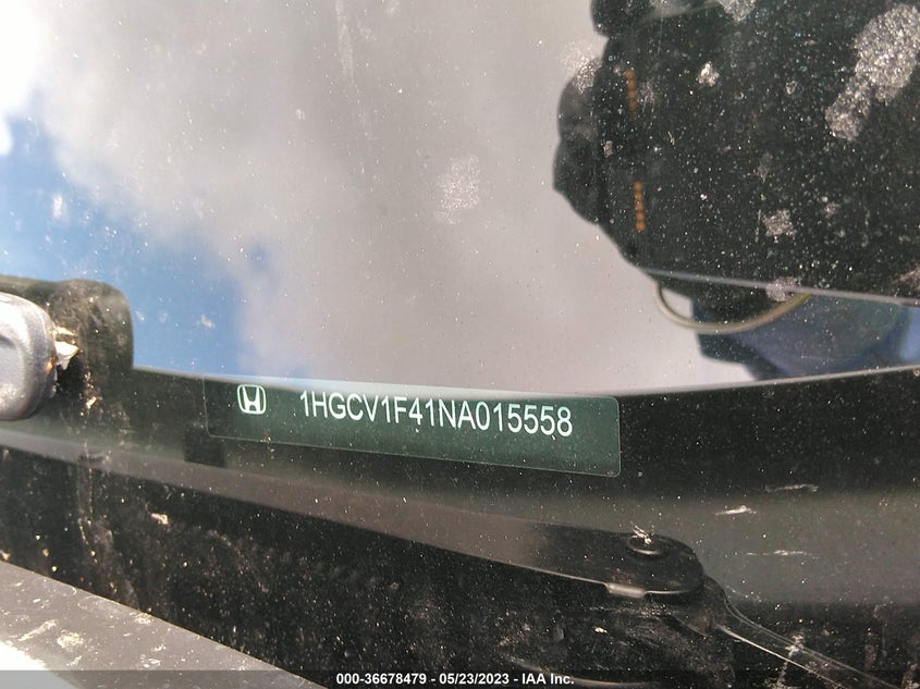 VIN 1HGCV1F41NA015558 2022 HONDA ACCORD SEDAN SPORT SE