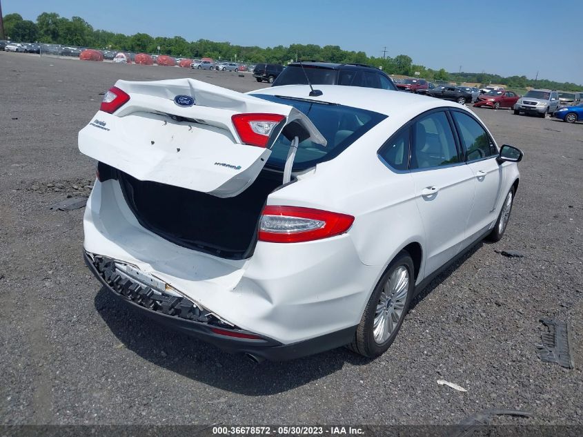 2016 FORD FUSION S HYBRID - 3FA6P0UU8GR402674