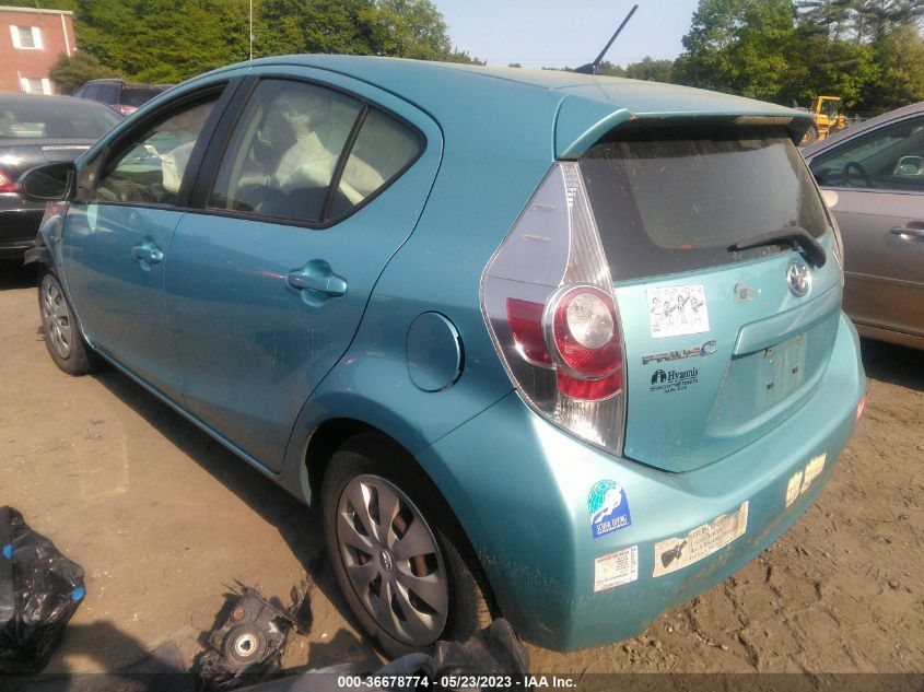 2013 TOYOTA PRIUS C ONE/TWO/THREE/FOUR - JTDKDTB34D1048753