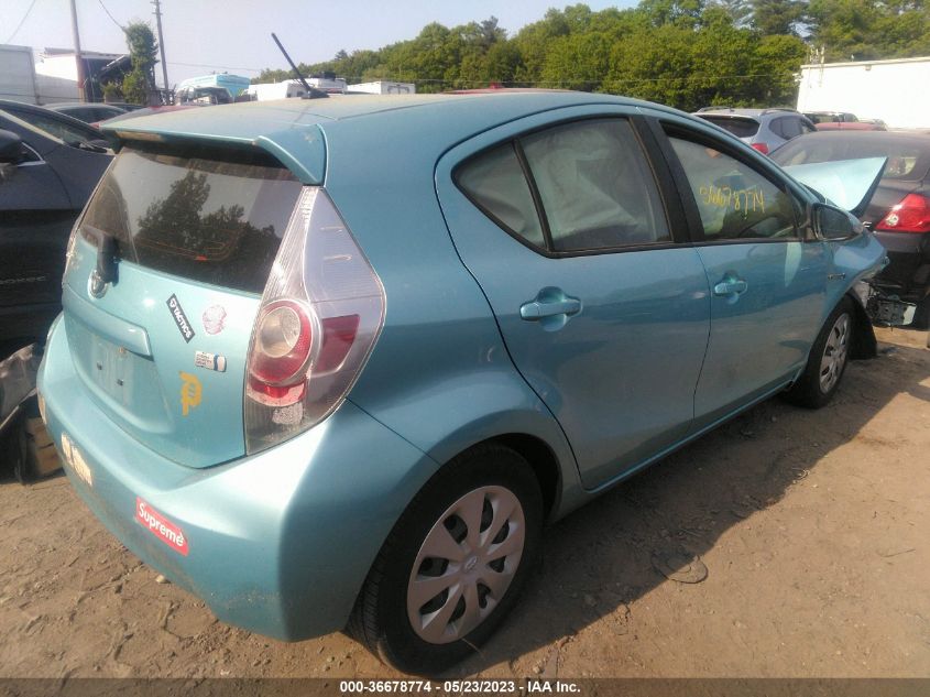 2013 TOYOTA PRIUS C ONE/TWO/THREE/FOUR - JTDKDTB34D1048753