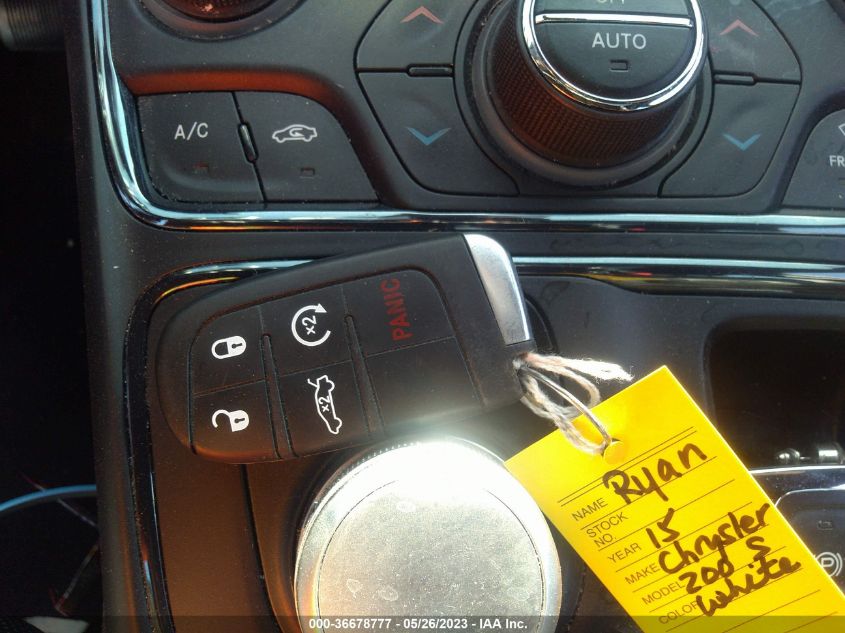 2015 CHRYSLER 200 S - 1C3CCCDG4FN615454