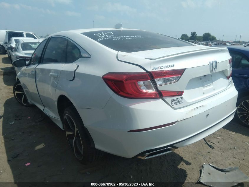 2020 HONDA ACCORD SEDAN SPORT - 1HGCV2F39LA020310