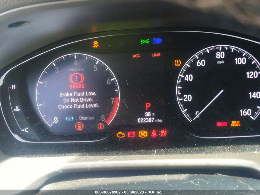 2020 HONDA ACCORD SEDAN SPORT - 1HGCV2F39LA020310