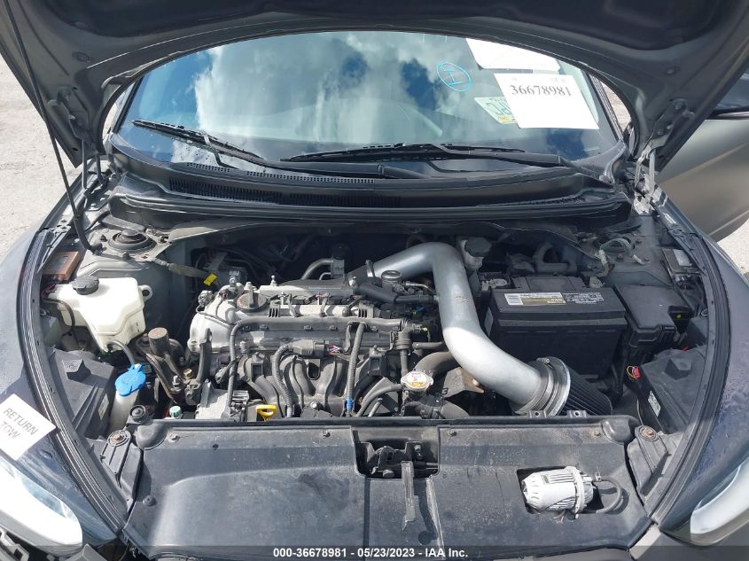 2013 HYUNDAI VELOSTER TURBO W/BLACK INT - KMHTC6AE5DU129573