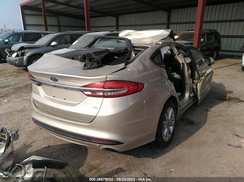 2017 FORD FUSION SE - 3FA6P0H71HR206985