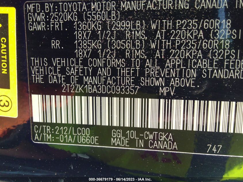 2013 LEXUS RX 350 - 2T2ZK1BA3DC093357