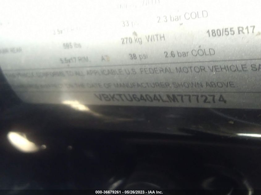 2020 KTM 790 DUKE VBKTU6404LM777274