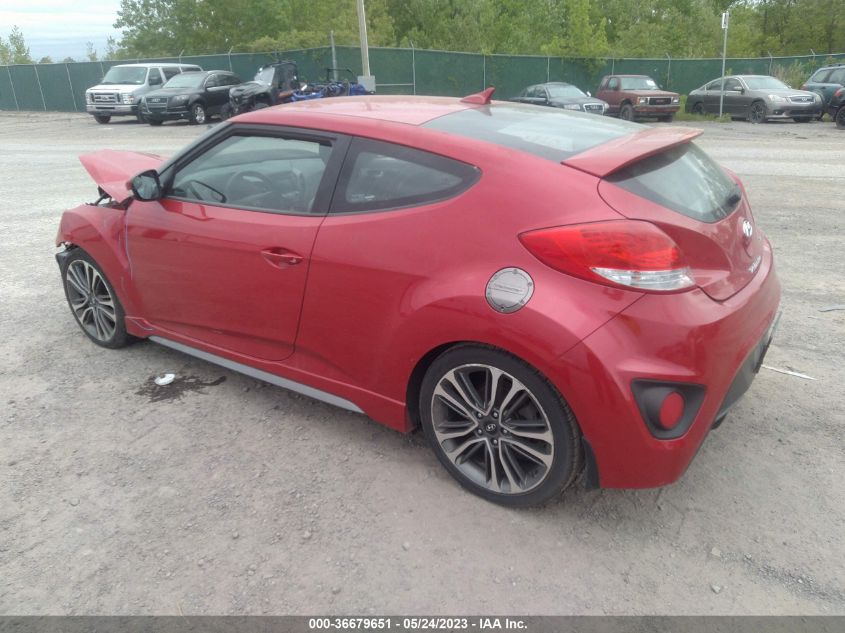 2016 HYUNDAI VELOSTER TURBO - KMHTC6AE8GU290035