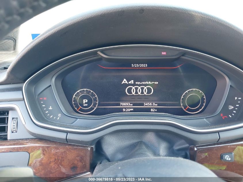 2017 AUDI A4 PREMIUM PLUS - WAUENAF44HN015667