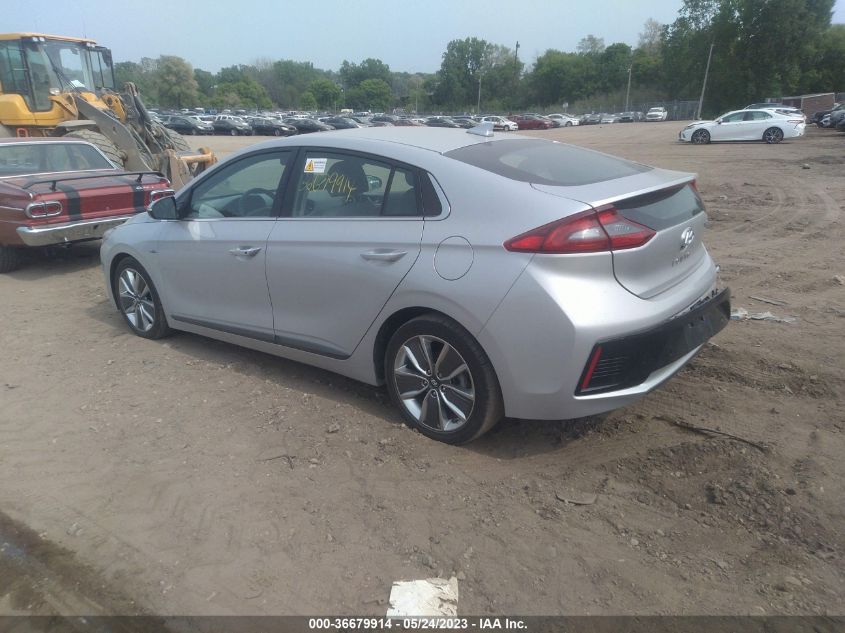 2018 HYUNDAI IONIQ HYBRID LIMITED - KMHC05LC7JU072481