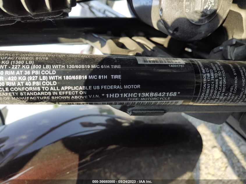 2019 HARLEY-DAVIDSON FLTRX - 1HD1KHC13KB642168