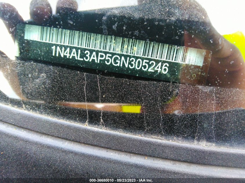 2016 NISSAN ALTIMA 2.5 - 1N4AL3AP5GN305246