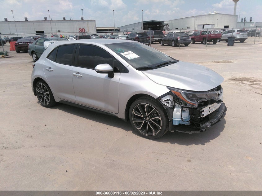 VIN JTNA4MBE2N3178048 2022 TOYOTA COROLLA HATCHBACK XSE