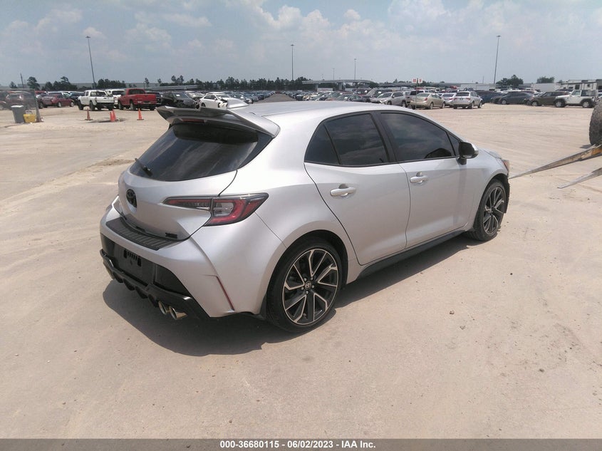 VIN JTNA4MBE2N3178048 2022 TOYOTA COROLLA HATCHBACK XSE