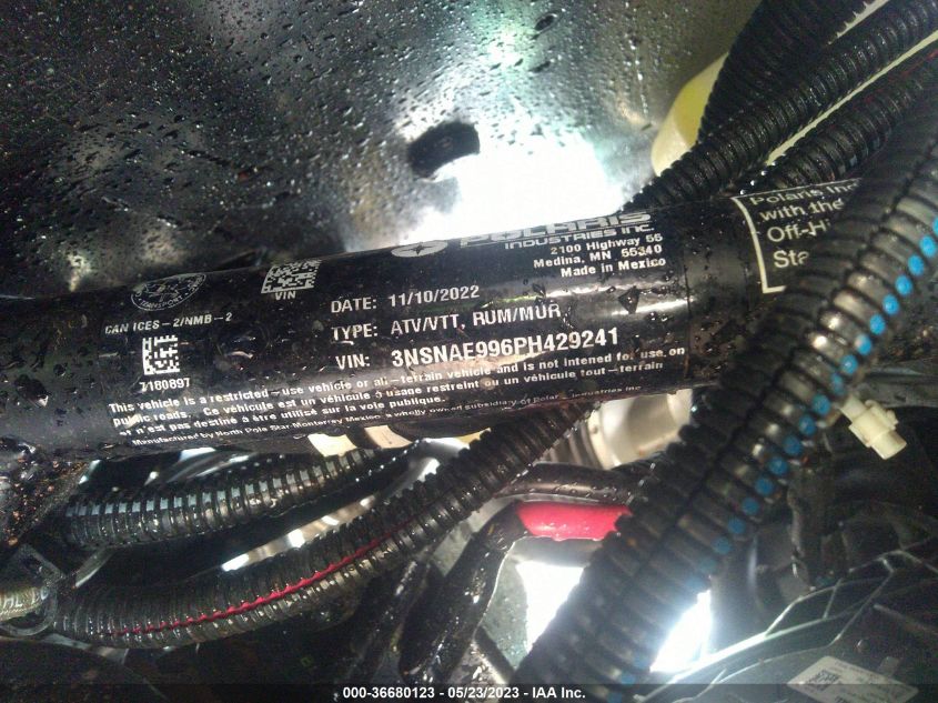 2023 POLARIS RZR XP 1000 - 3NSNAE996PH429241