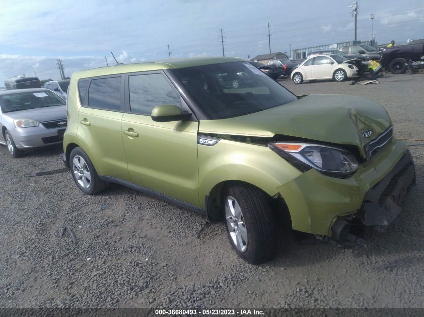 2017 KIA SOUL BASE - KNDJN2A24H7883038