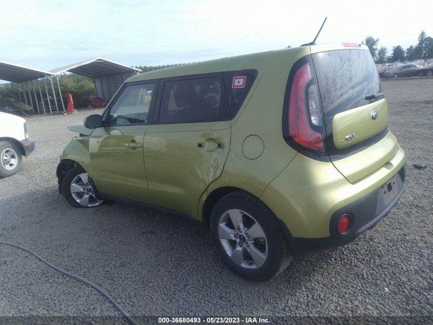 2017 KIA SOUL BASE - KNDJN2A24H7883038