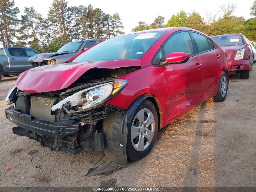 2016 KIA FORTE LX - KNAFK4A64G5607589