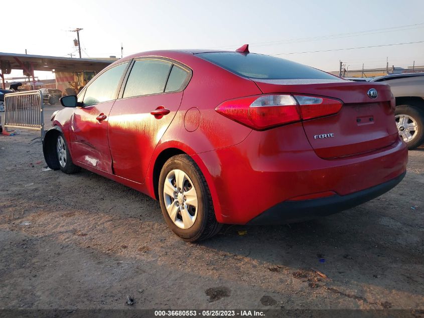 2016 KIA FORTE LX - KNAFK4A64G5607589